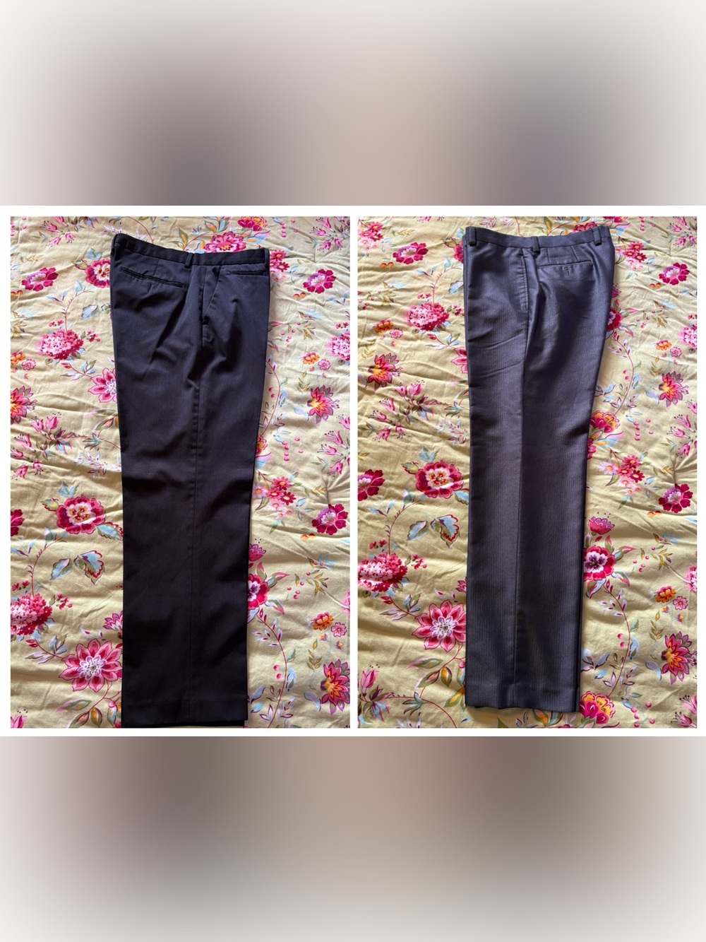 (2) Calvin Klein dress pants slacks. Gray - W34 L32 / Black - W34 L30 EUC